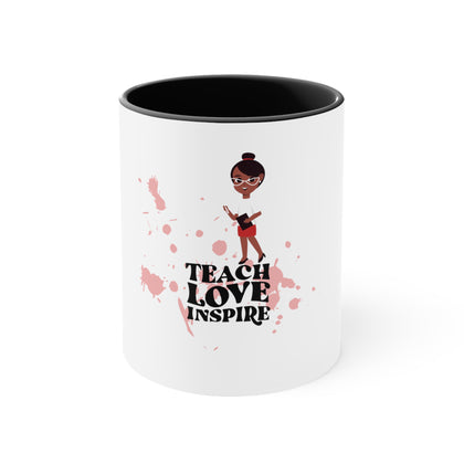 Teach Love Accent Coffee Mug, 11oz