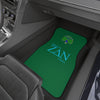 Green Zeta Delta Nu Car Mats (Set of 4)