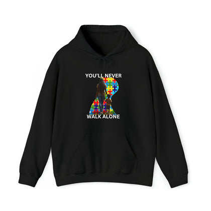 Artistic Never Walk Alone Hooded Sweatshirt