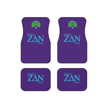 Purple Zeta Delta Nu Car Mats (Set of 4)